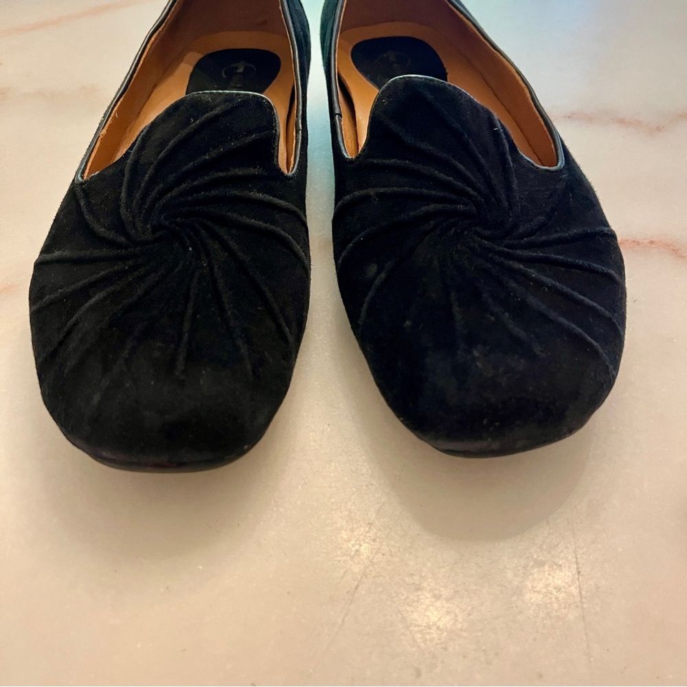 Earthies Zuma Suede Smoking Slippers Loafers Moccasin in Black Sz 10 - Picture 6 of 15